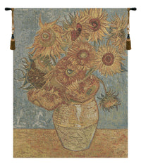 Vincent Sunflowers European Tapestries by Vincent Van Gogh