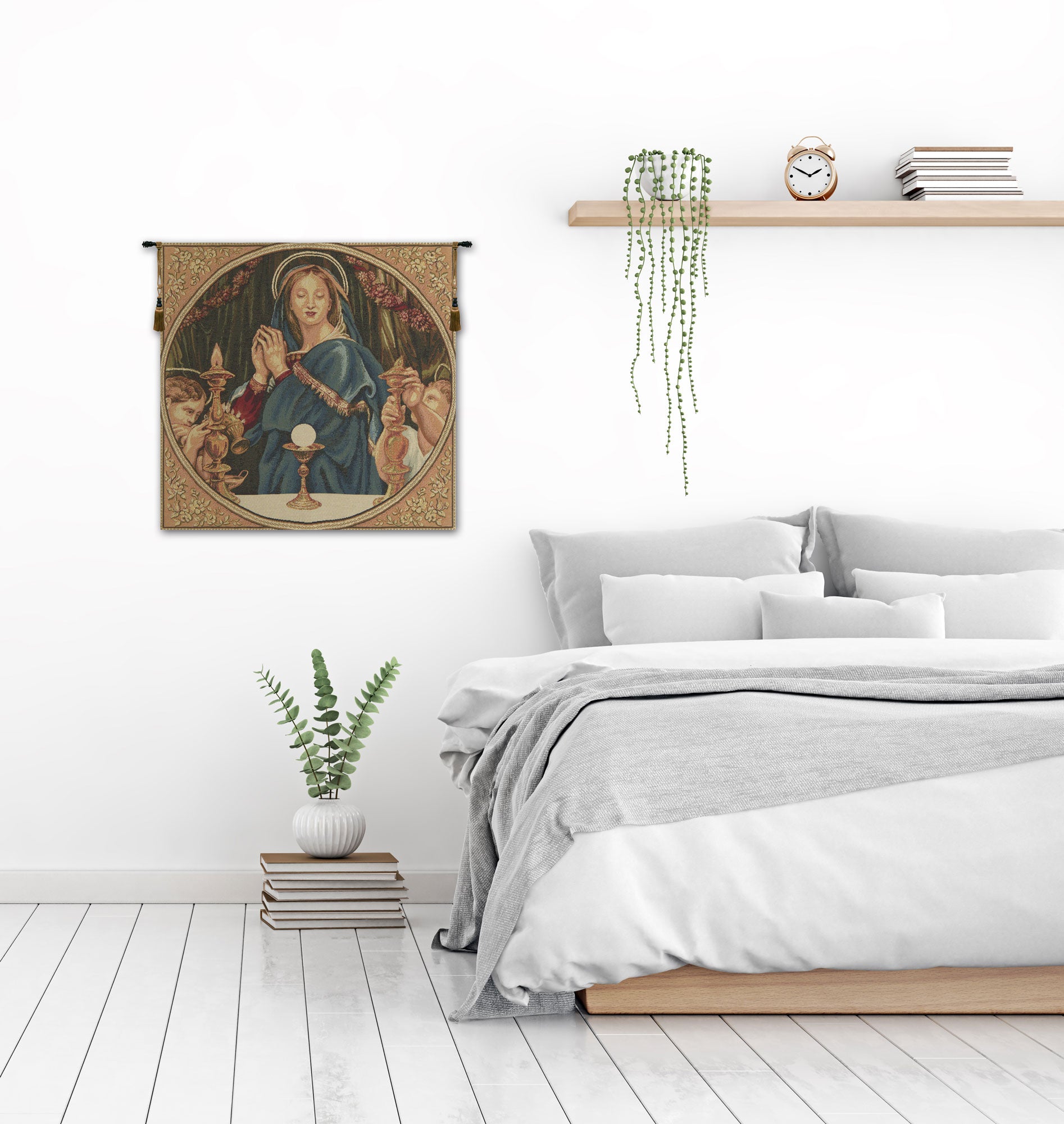 Madonna della Eucarestia European Tapestries by Sandro Botticelli