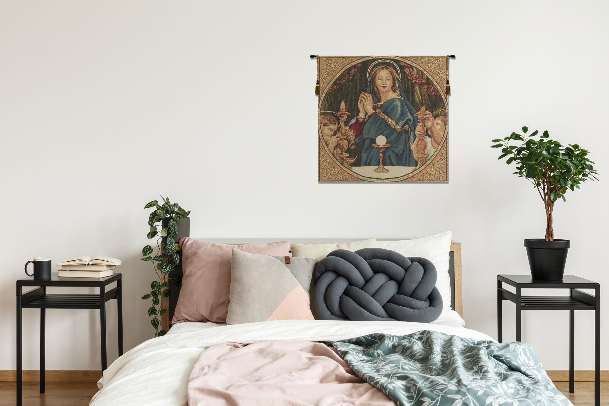 Madonna della Eucarestia European Tapestries by Sandro Botticelli