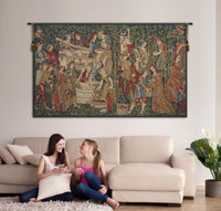 Vendages Red Medium Belgian Tapestry