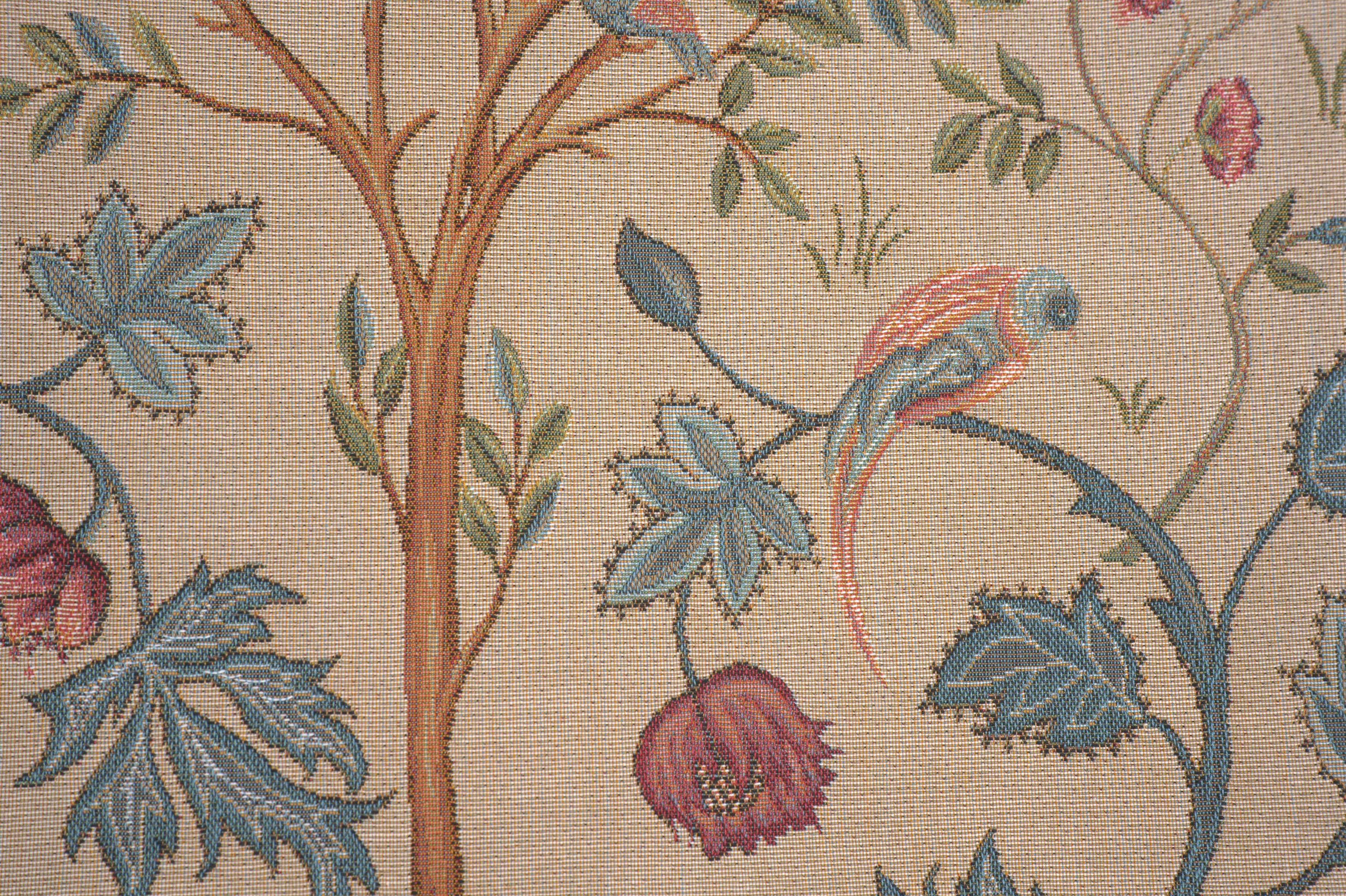 Kelmscott Tree Beige French Tapestry Cushion by William Morris