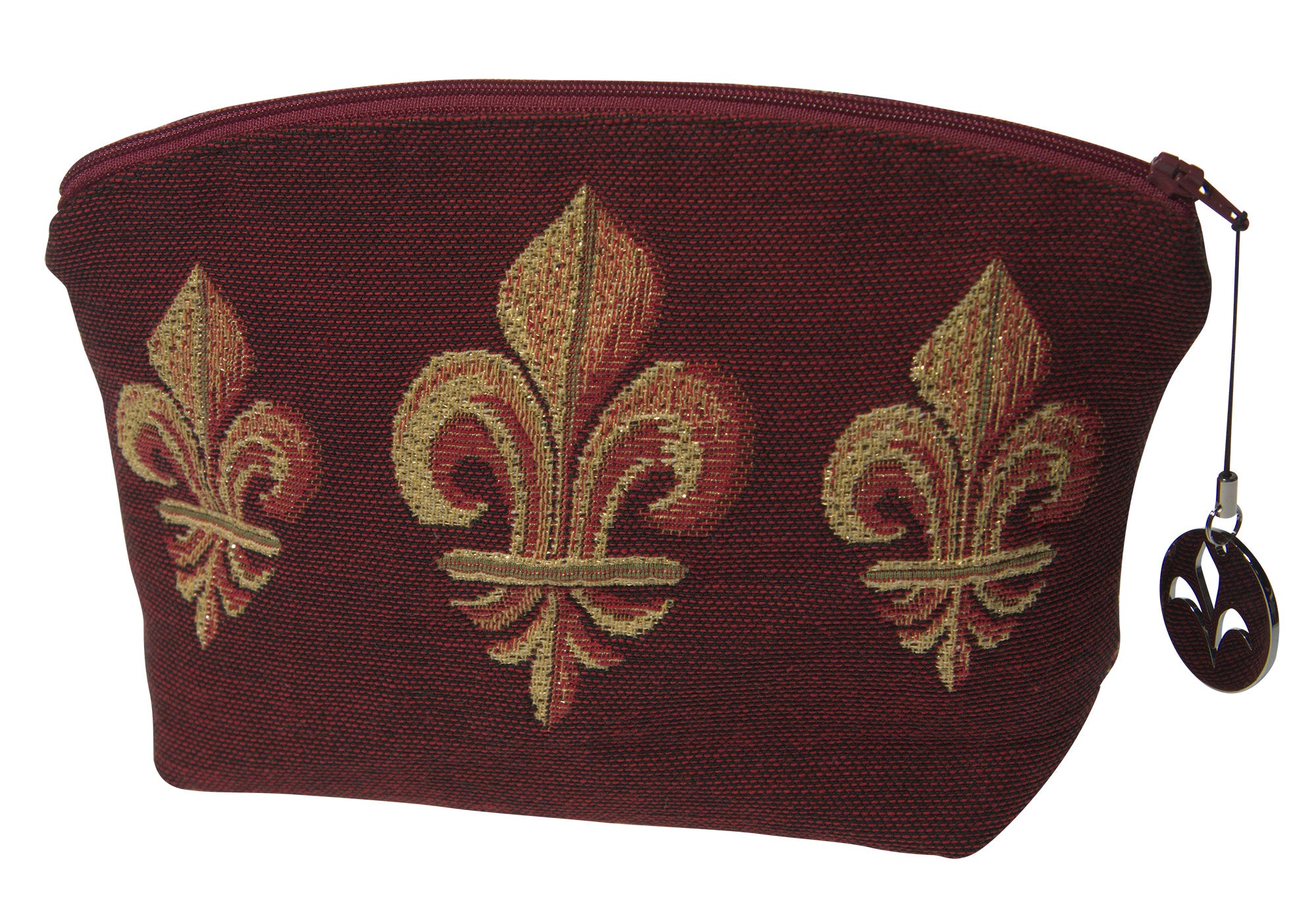 Fleur de Lys Red Purse Tapestry Handbag