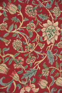 Fleur De Morris Red Belgian Table Runner