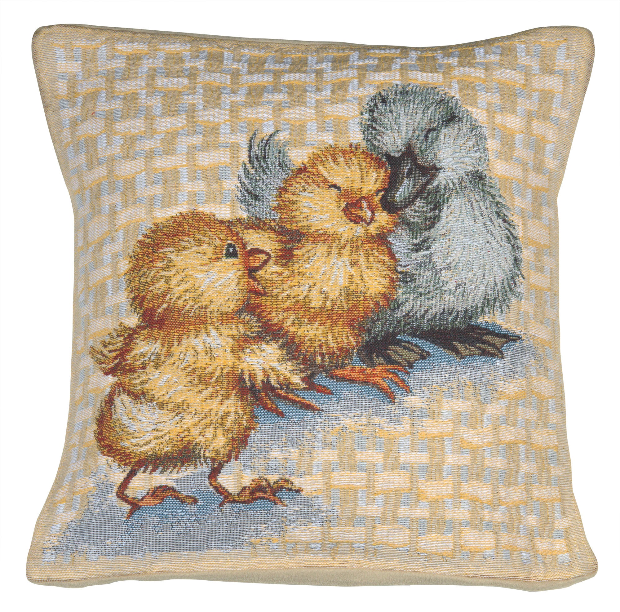 Tapestry hen deals with chicks pillows