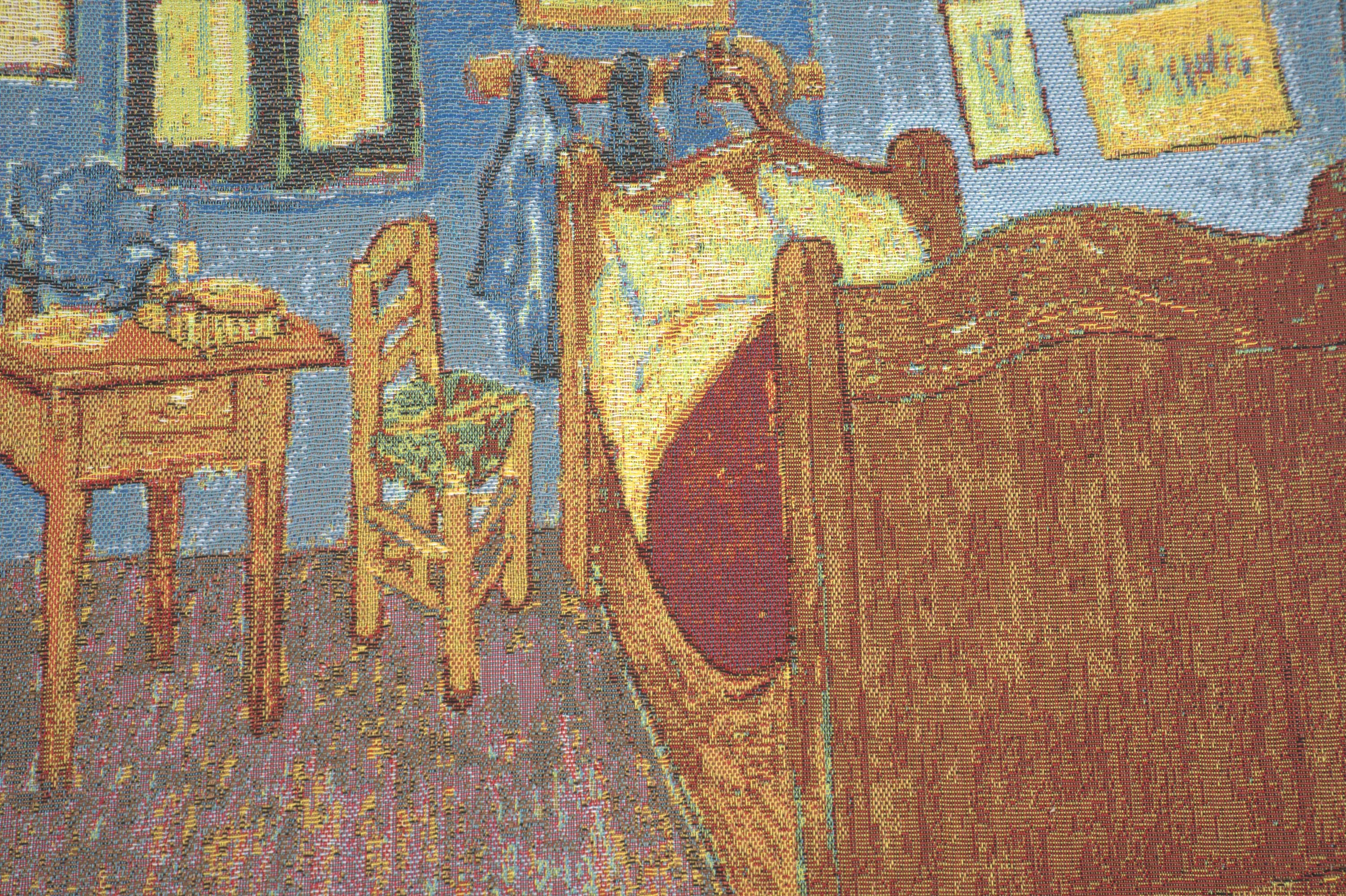 Van Gogh's La Chambre European Cushion Cover by Vincent Van Gogh