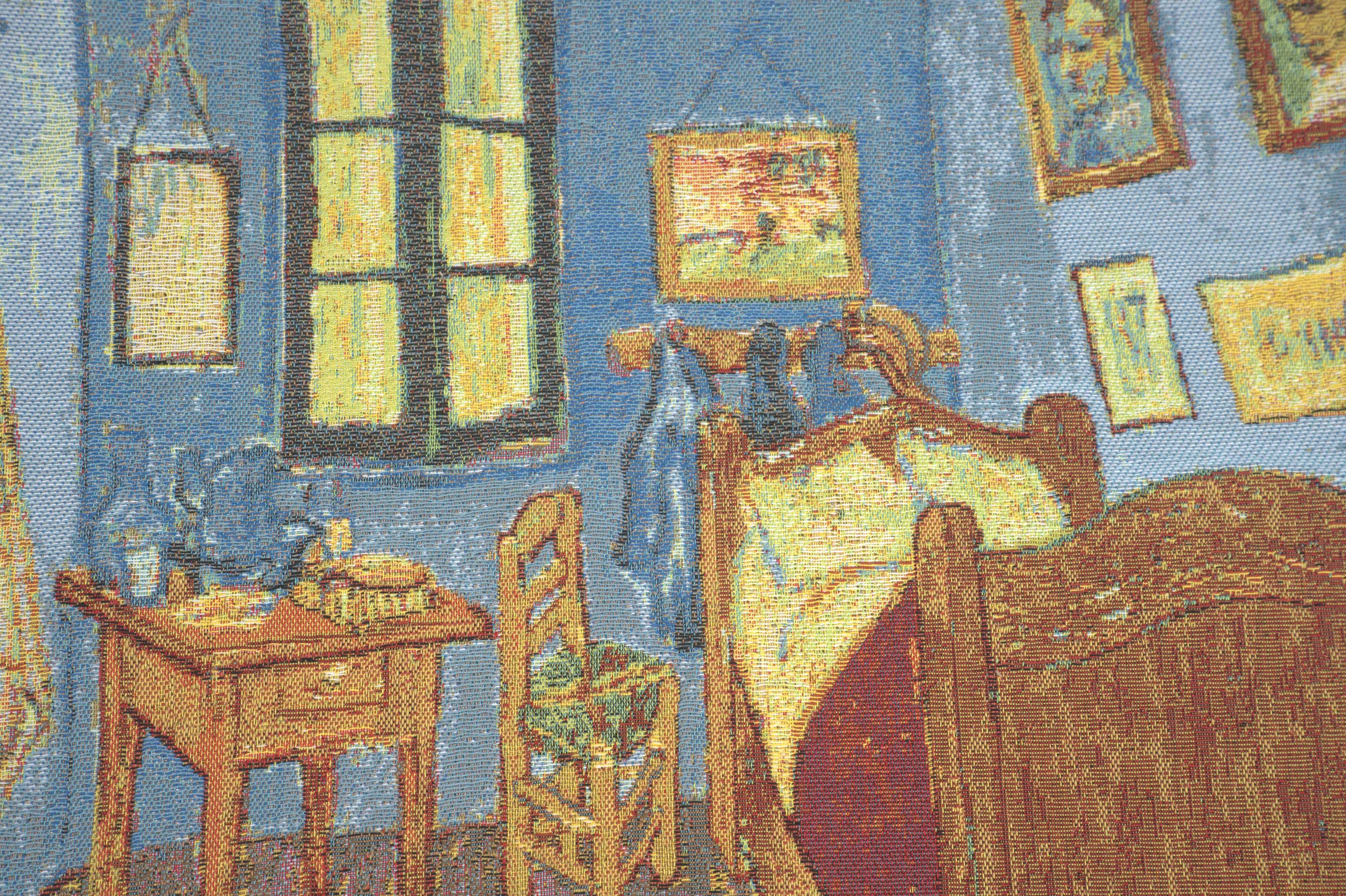 Van Gogh's La Chambre European Cushion Cover by Vincent Van Gogh