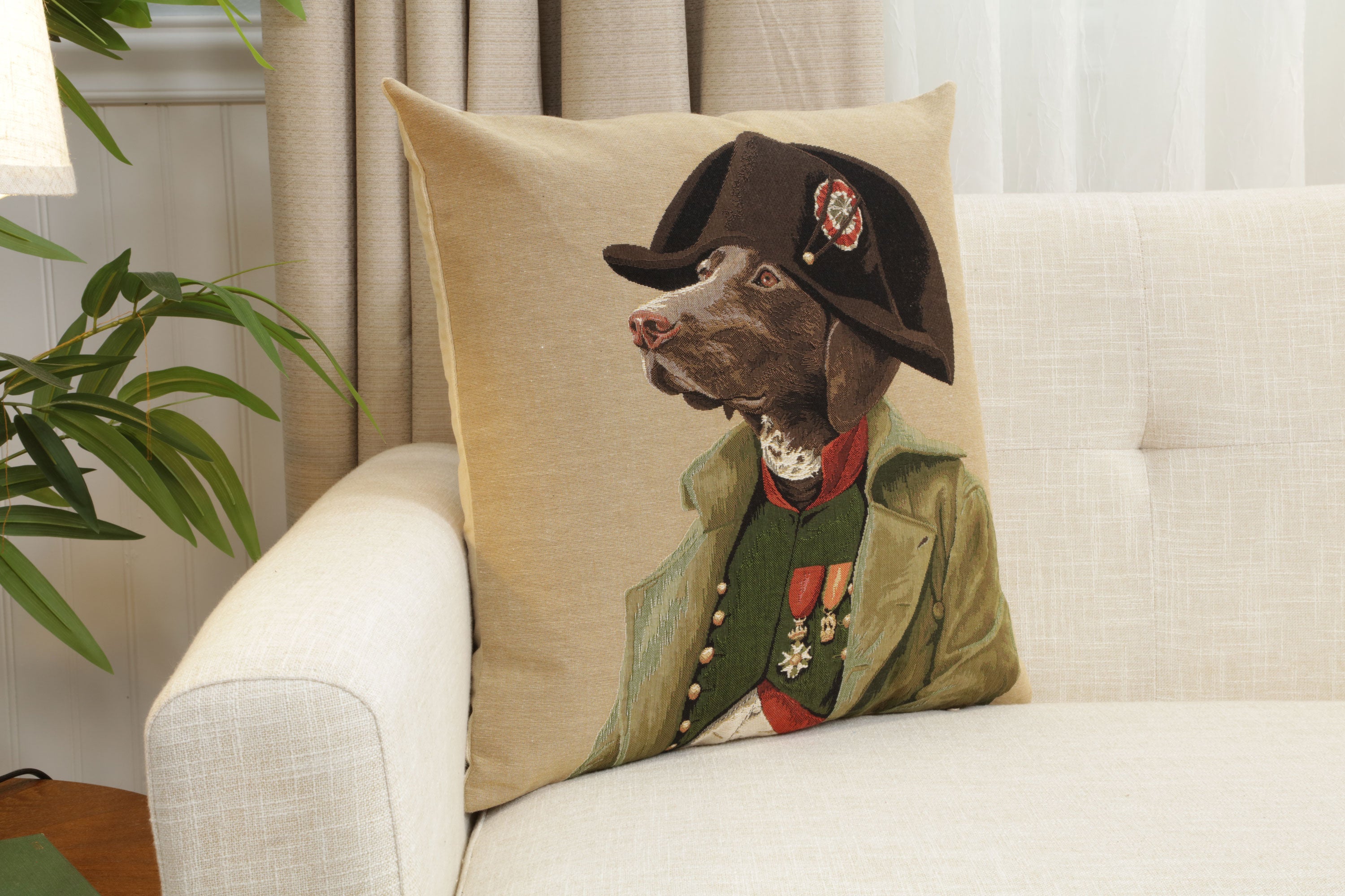 Chien Napoleon European Cushion Cover