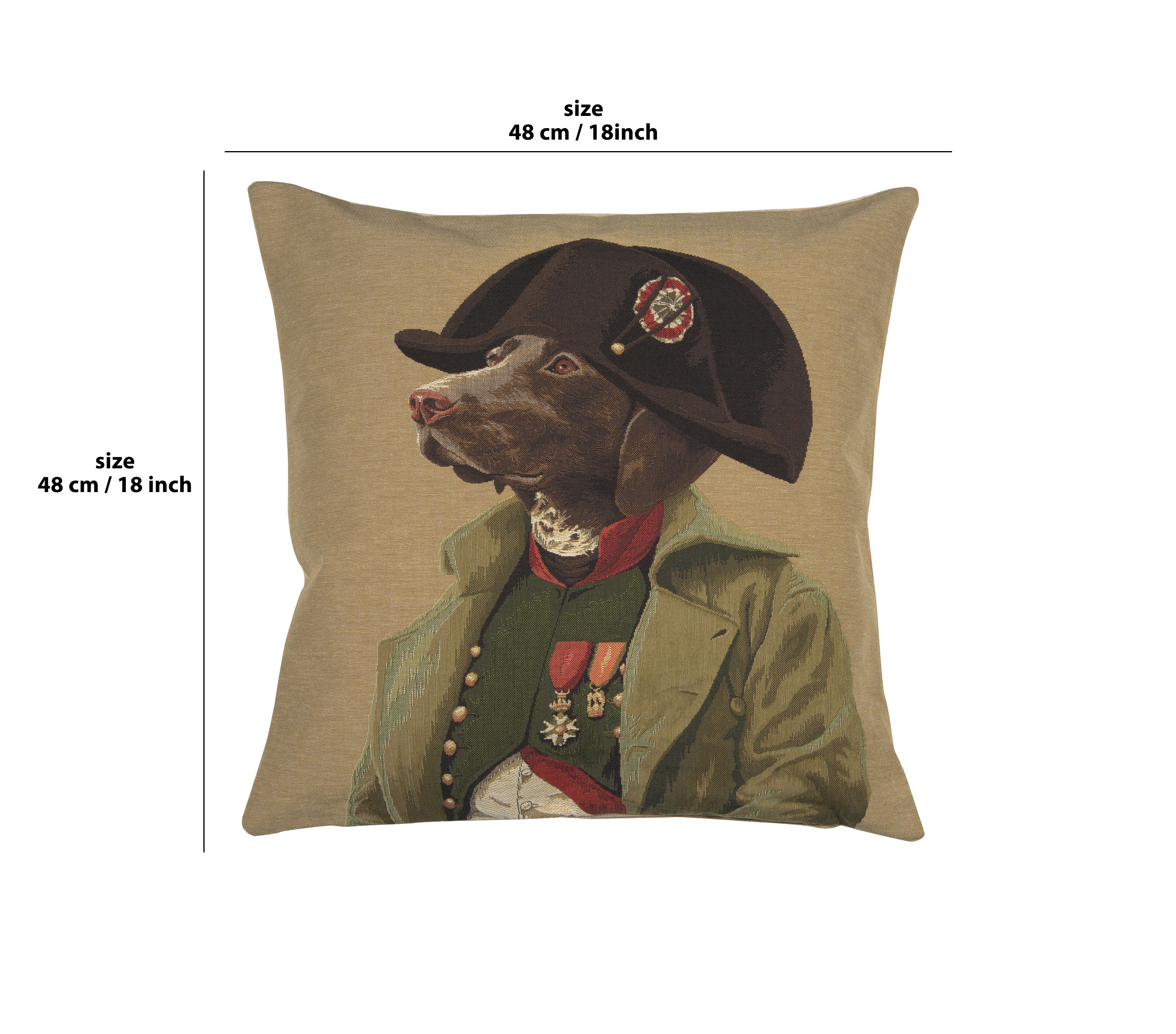 Chien Napoleon European Cushion Cover