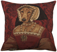 Chien Claude de France European Cushion Cover