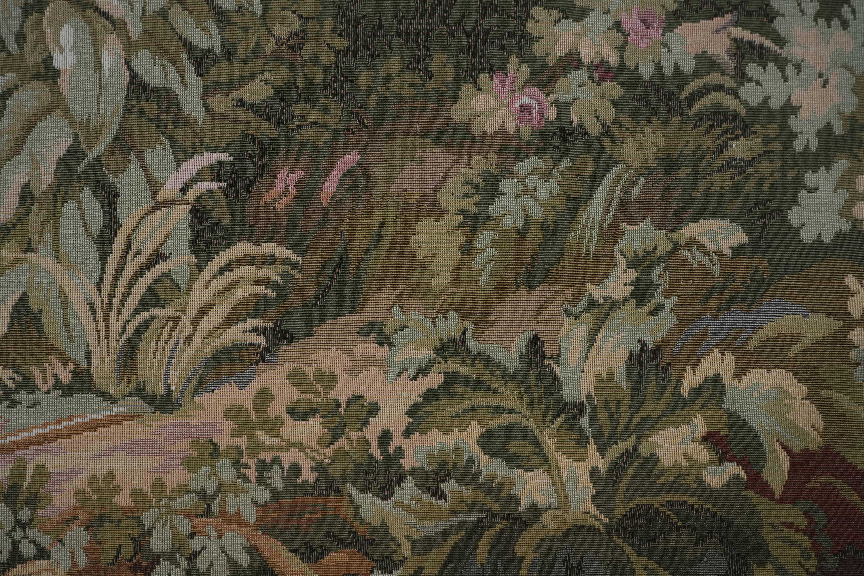 Old Mill Gold with Trellis Border Italian Tapestry