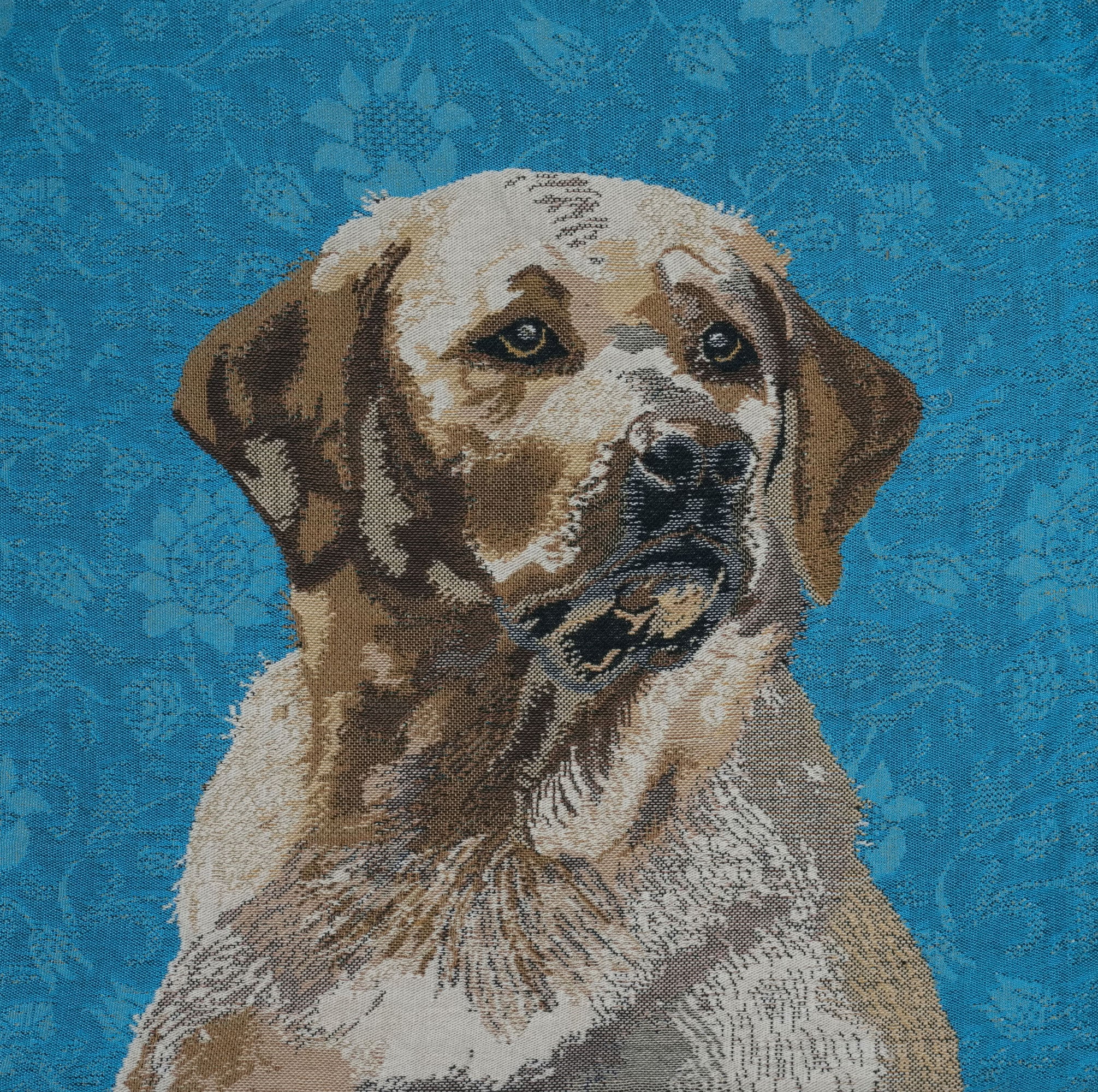 Labrador Blue Belgian Cushion Cover