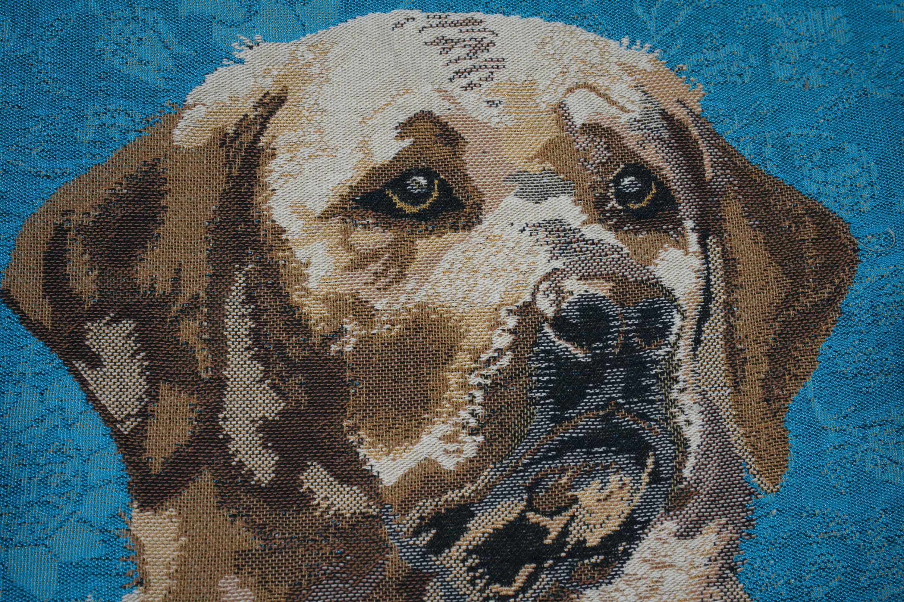 Labrador Blue Belgian Cushion Cover