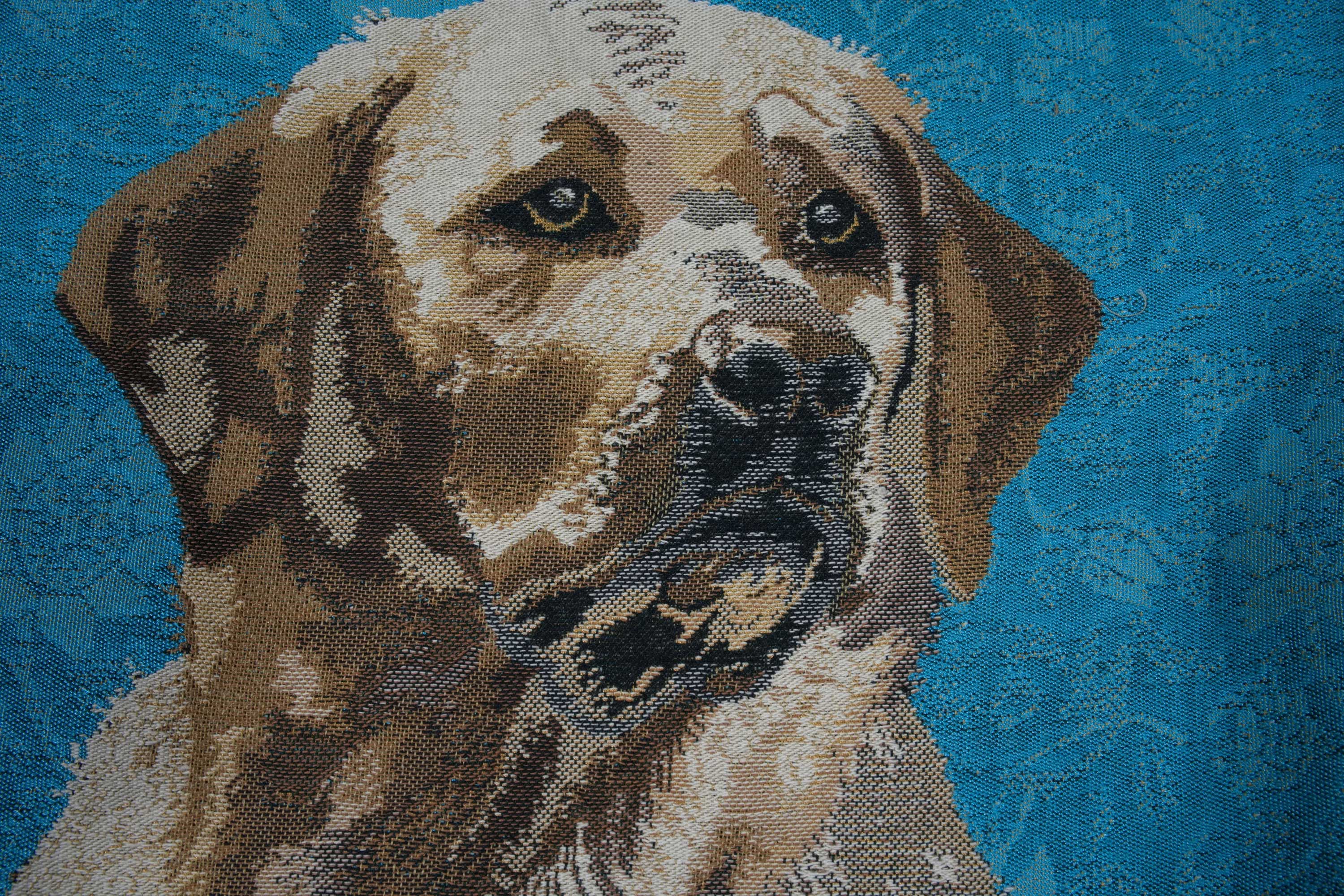 Labrador Blue Belgian Cushion Cover