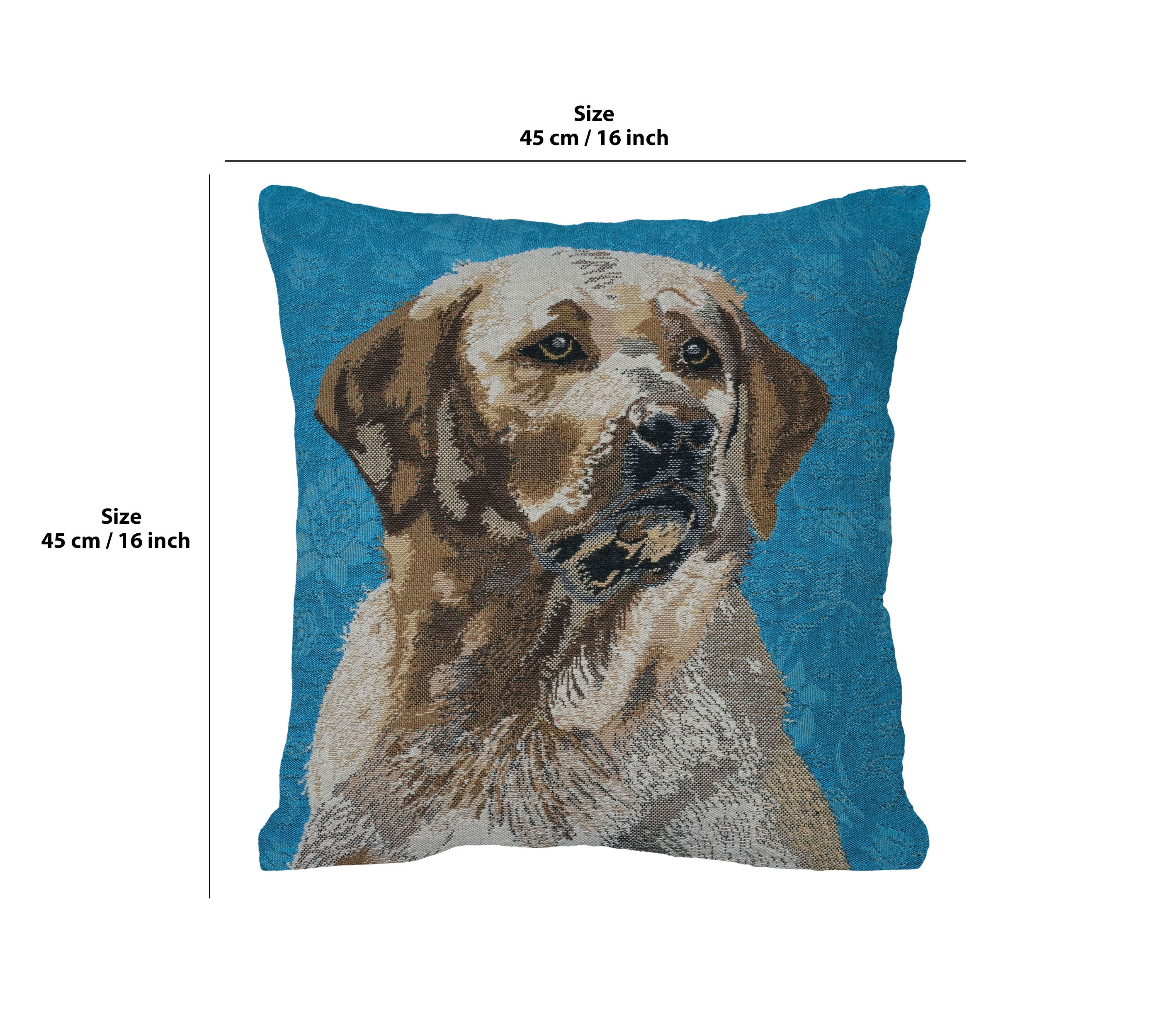 Labrador Blue Belgian Cushion Cover