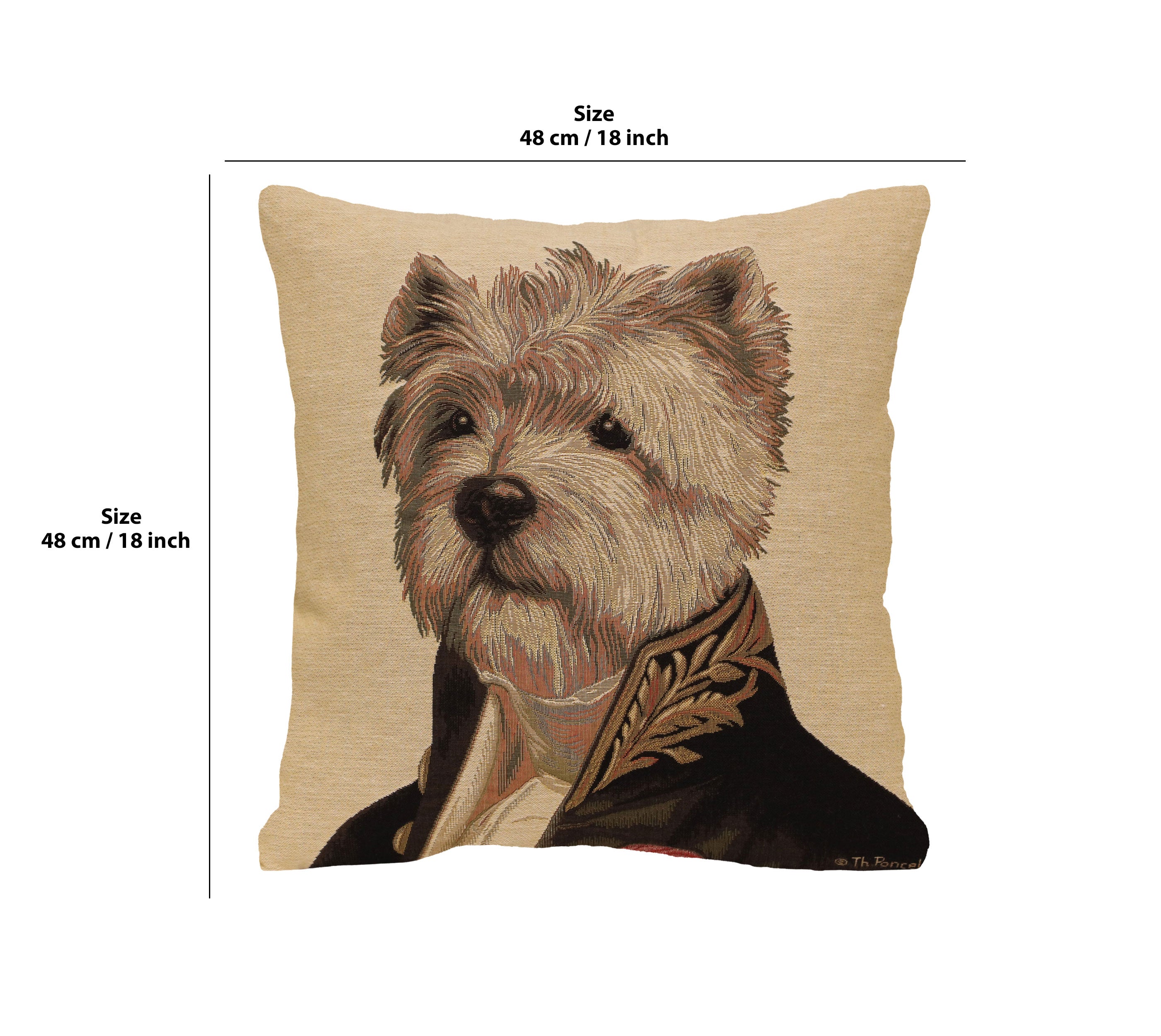 Ambassador Westy  European Cushion Cover by Thierry Poncelet