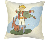 Petit Prince &amp; Renard European Cushion Cover by Antoine de Saint-Exupery