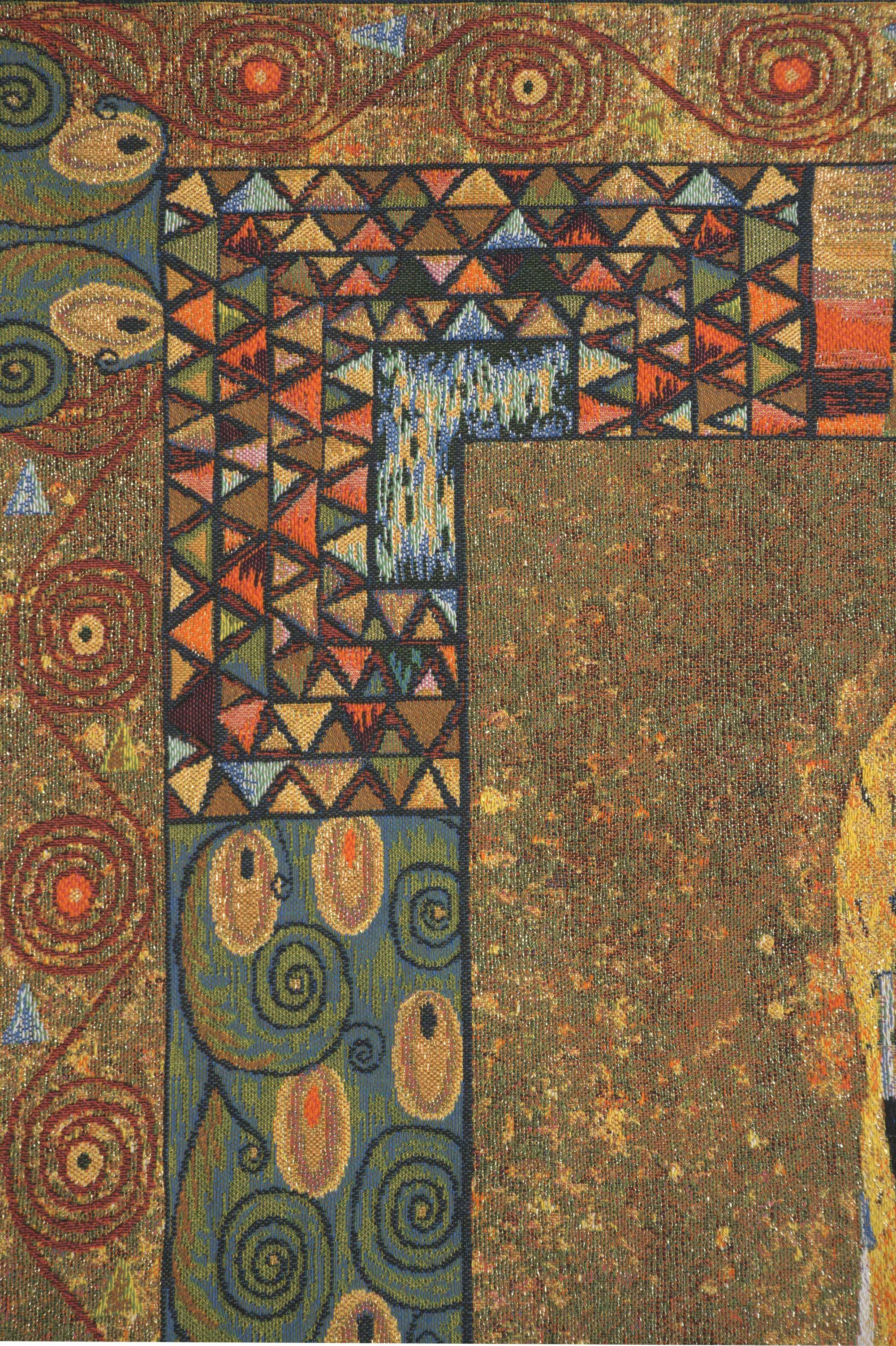 The Kiss with Border European Tapestry by Gustav Klimt