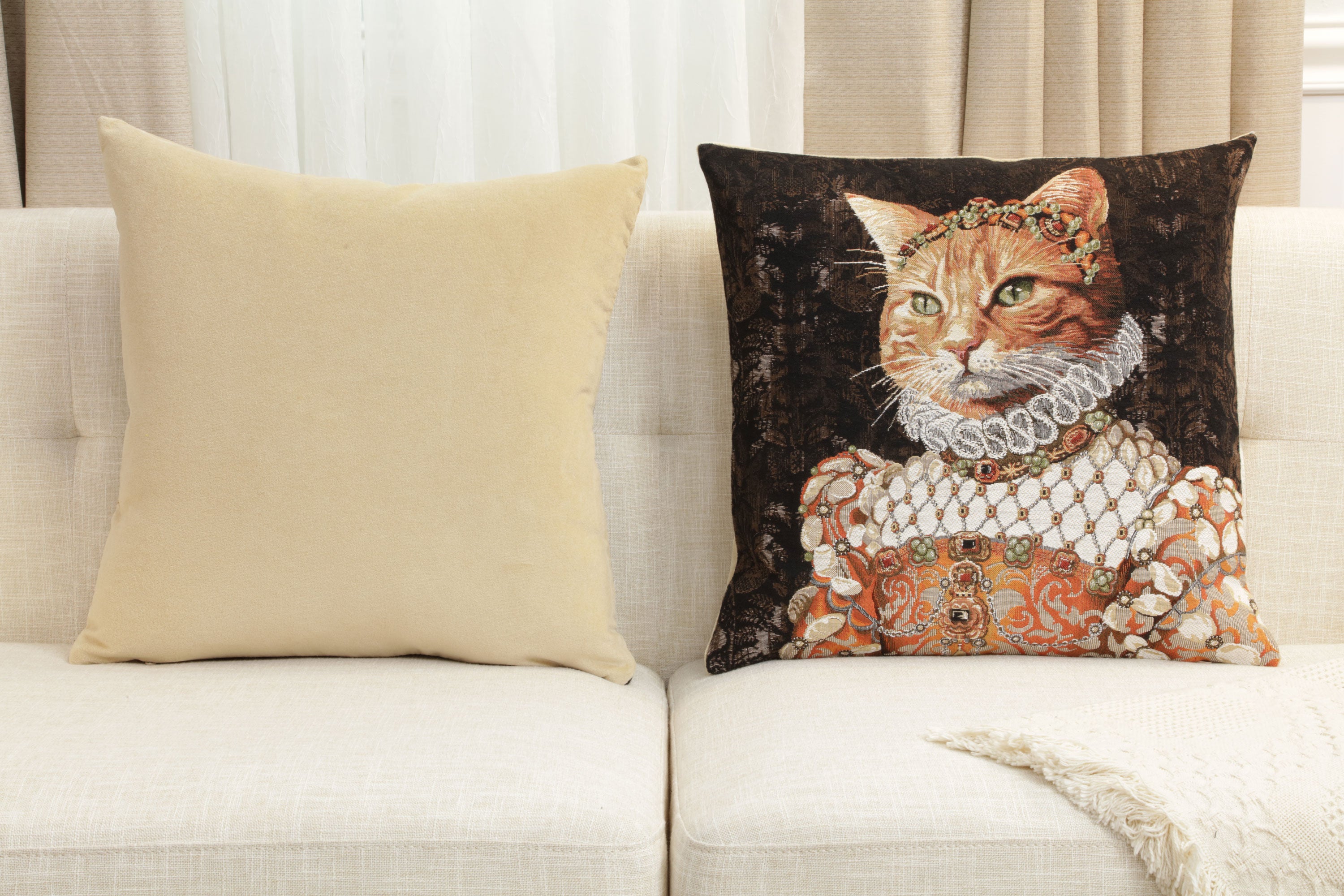 Ginger Cat Sisi European Cushion Cover