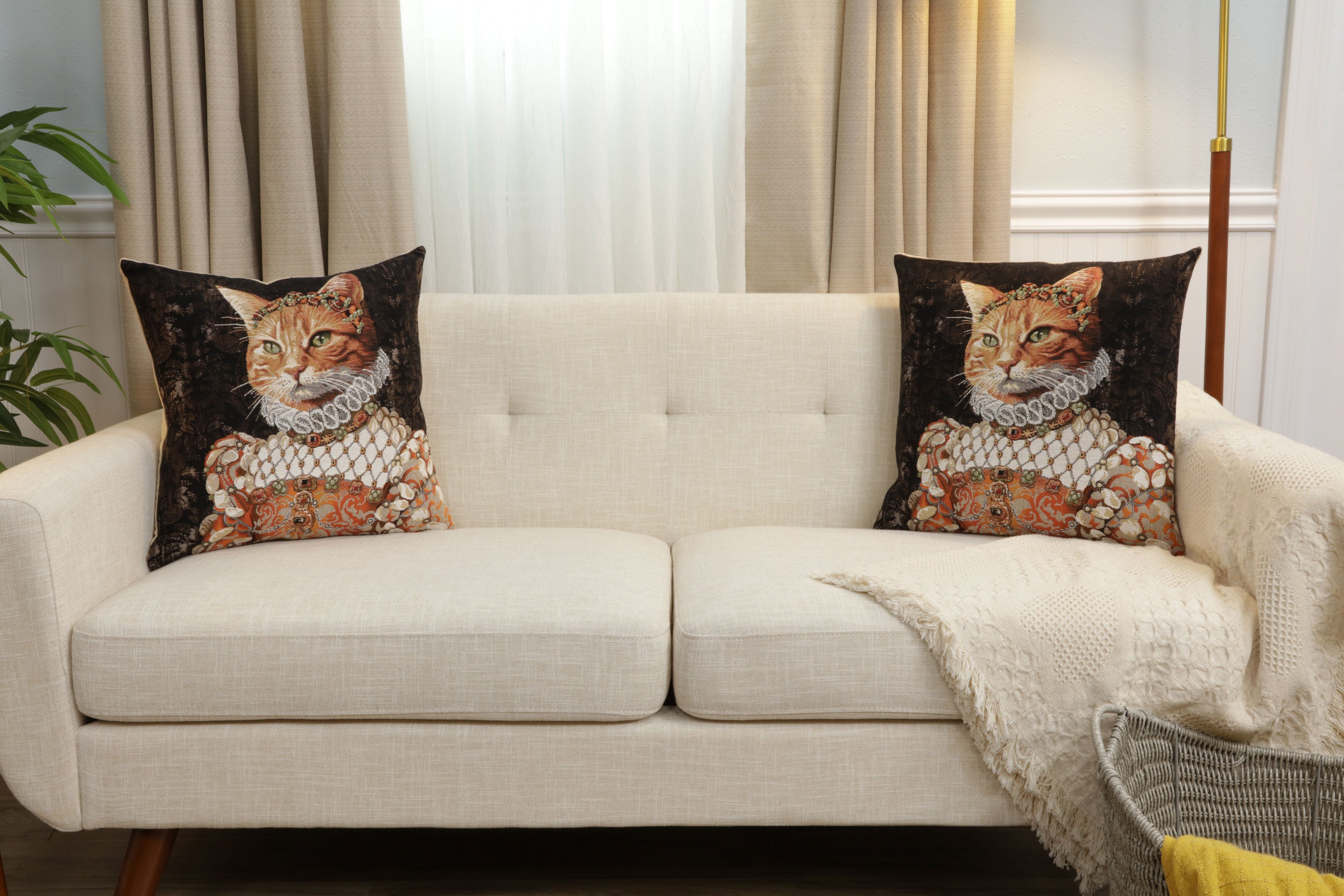 Ginger Cat Sisi European Cushion Cover