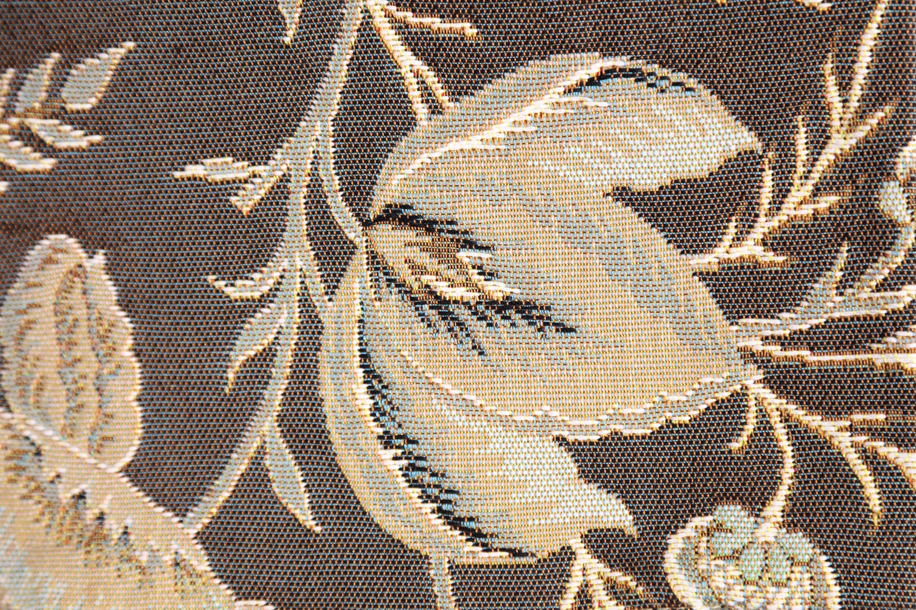 Peony Grey A French Tapestry Cushion