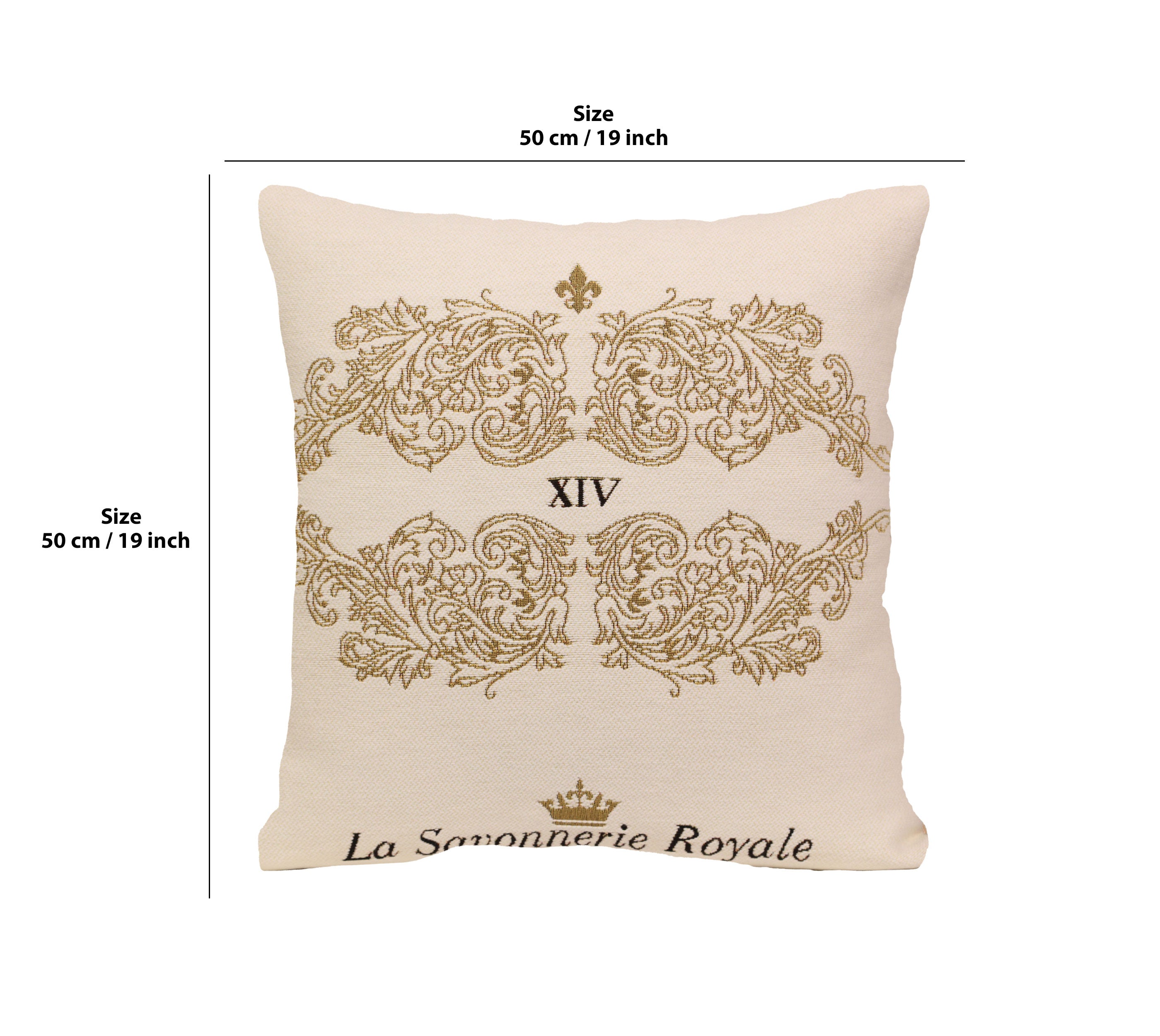 Gold Ornament French Tapestry Cushion