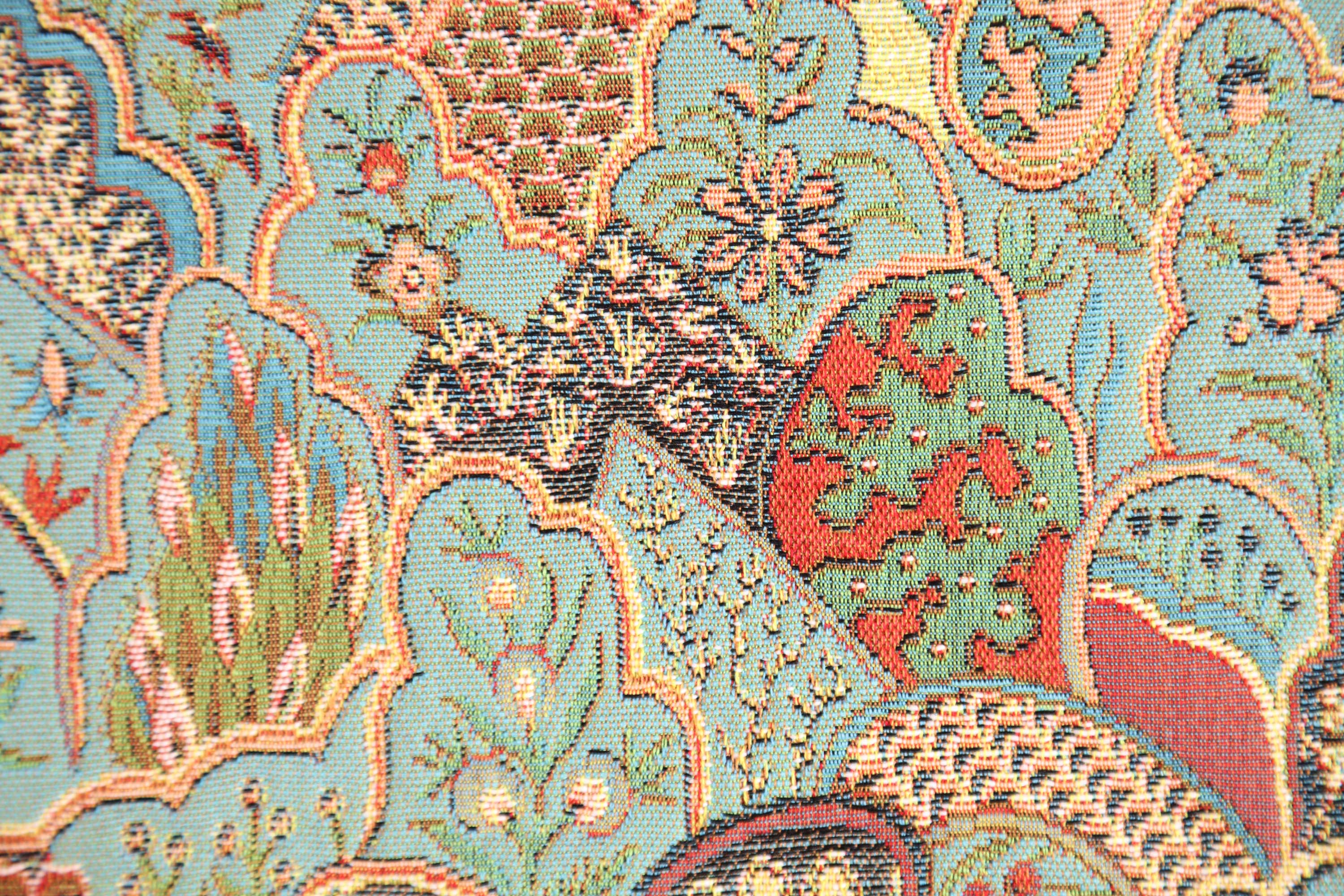 Mosaique Chinoise Blue French Tapestry Cushion