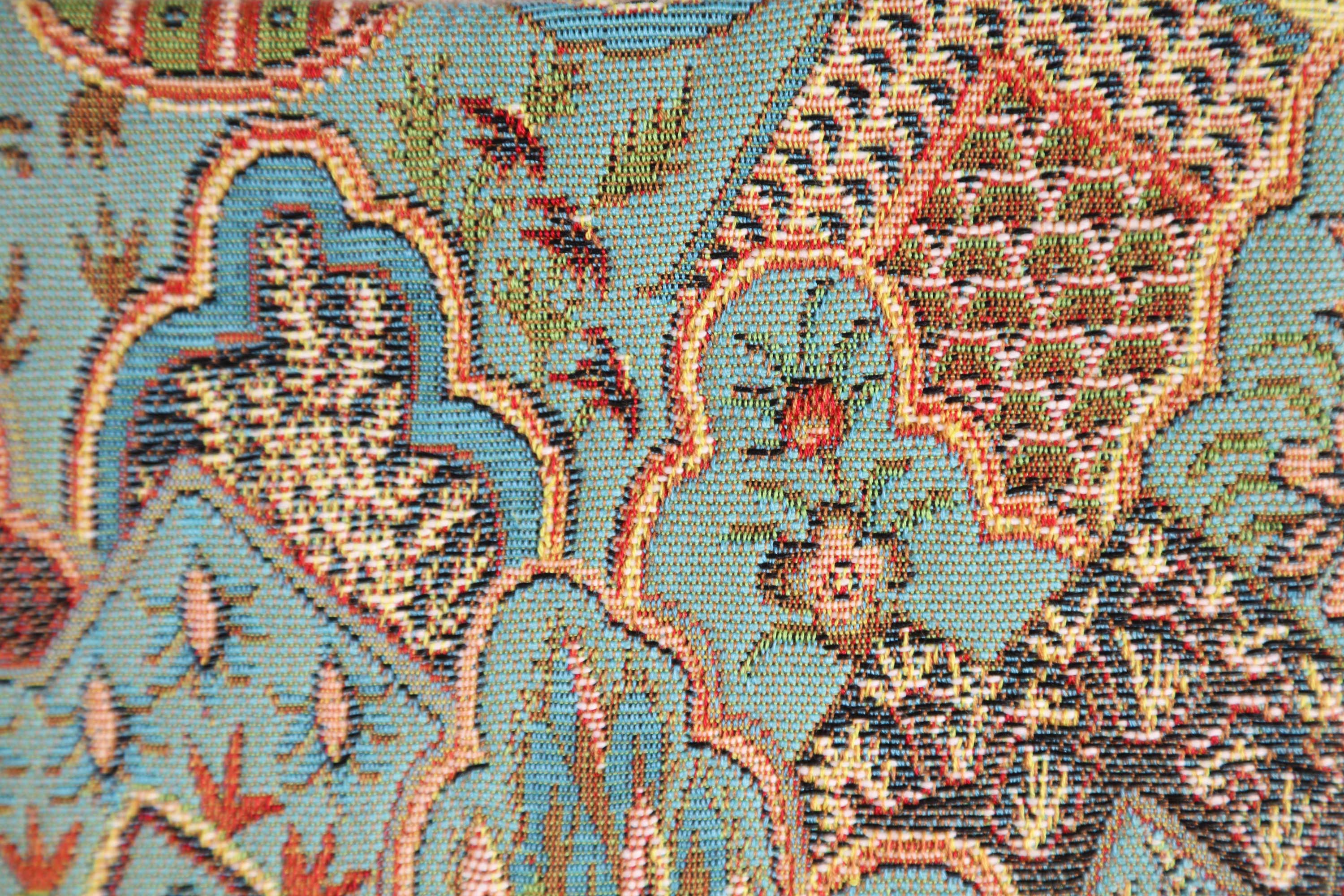 Mosaique Chinoise Blue French Tapestry Cushion