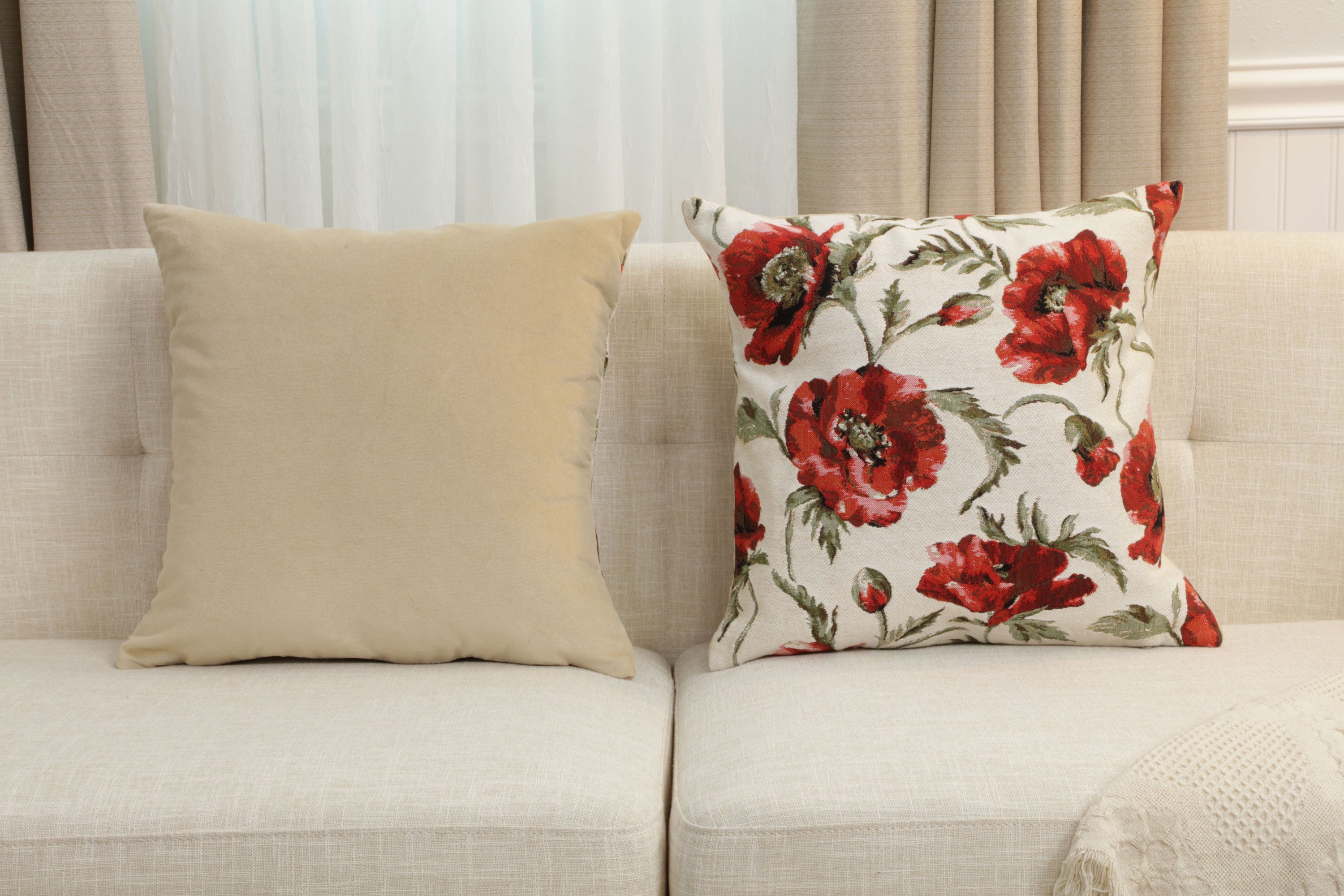 Coquelicots European Cushion Cover