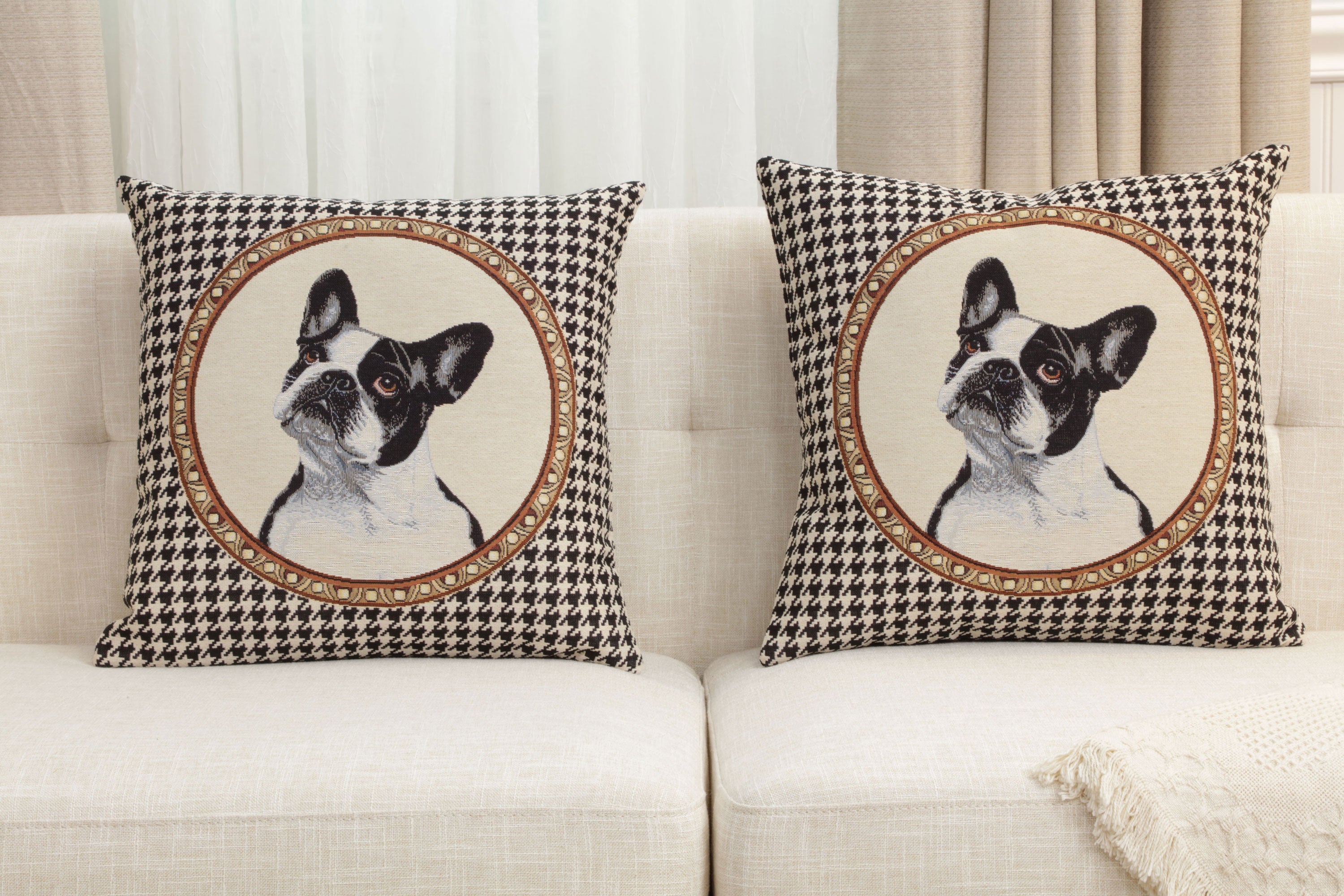 French Bulldog Cushion  Cover