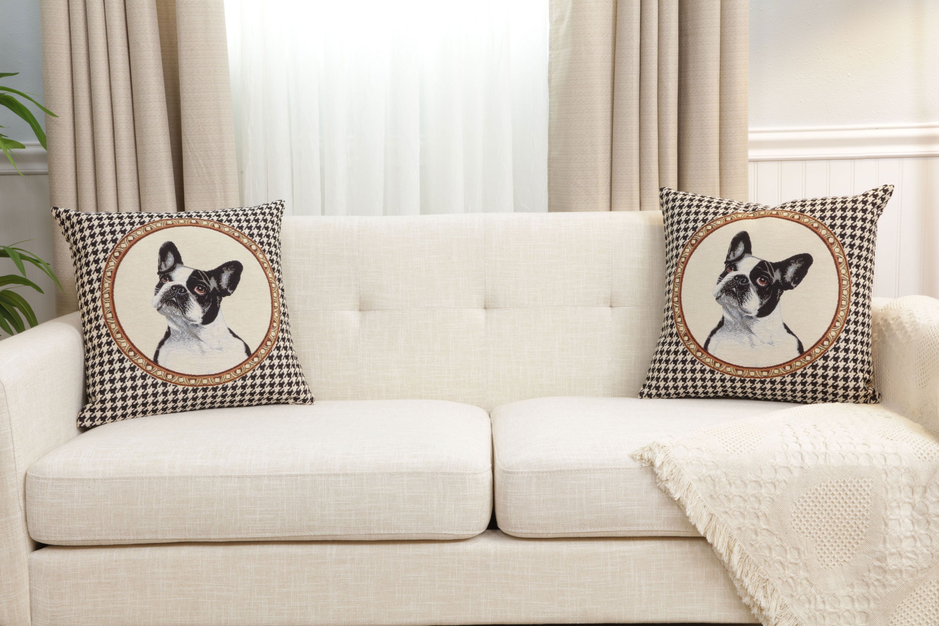 French Bulldog Cushion  Cover