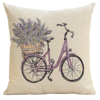 Bike with Lavender Cushion  Cover