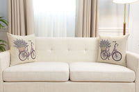 Bike with Lavender Cushion  Cover