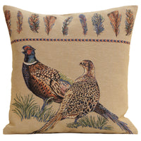 Pheasants Facing Left European Cushion Cover