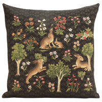 Forest Rabbit Family European Cushion Cover