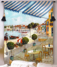 Le Port II Fine Art Tapestry