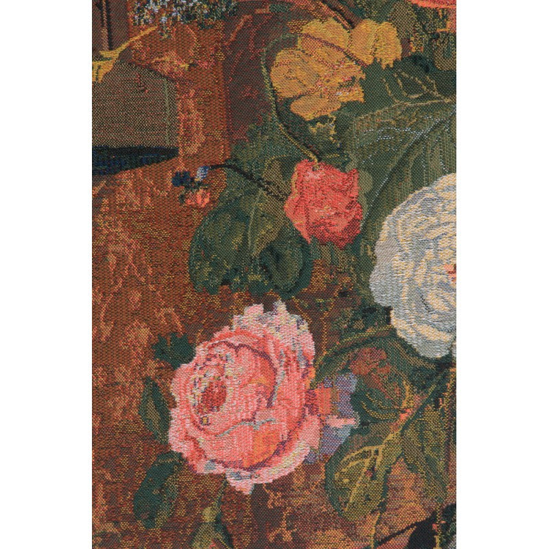 Summer Flowers Belgian Tapestry Wall Hanging by Jan Davidsz de Heem