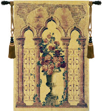 Floral Urn with Columns European Tapestry