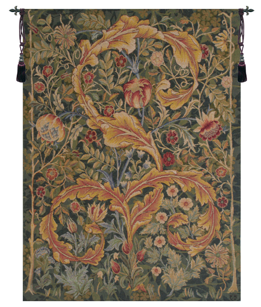 Acanthe Green Small French Tapestry by William Morris