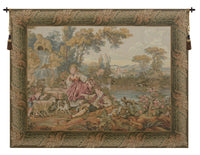 Fountain by the Lake 01 Italian Tapestry by Francois Boucher