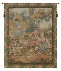 Romantic Musical Interlude Vertical Italian Tapestry