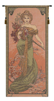 Mucha Spring European Tapestry by Alphonse Mucha