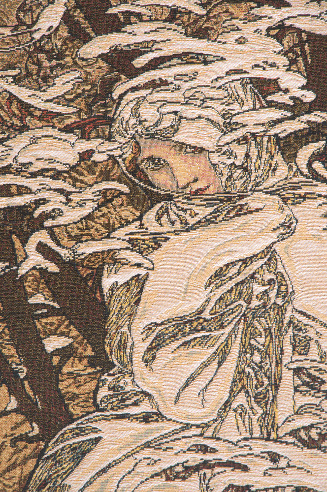 Mucha Winter European Tapestry by Alphonse Mucha