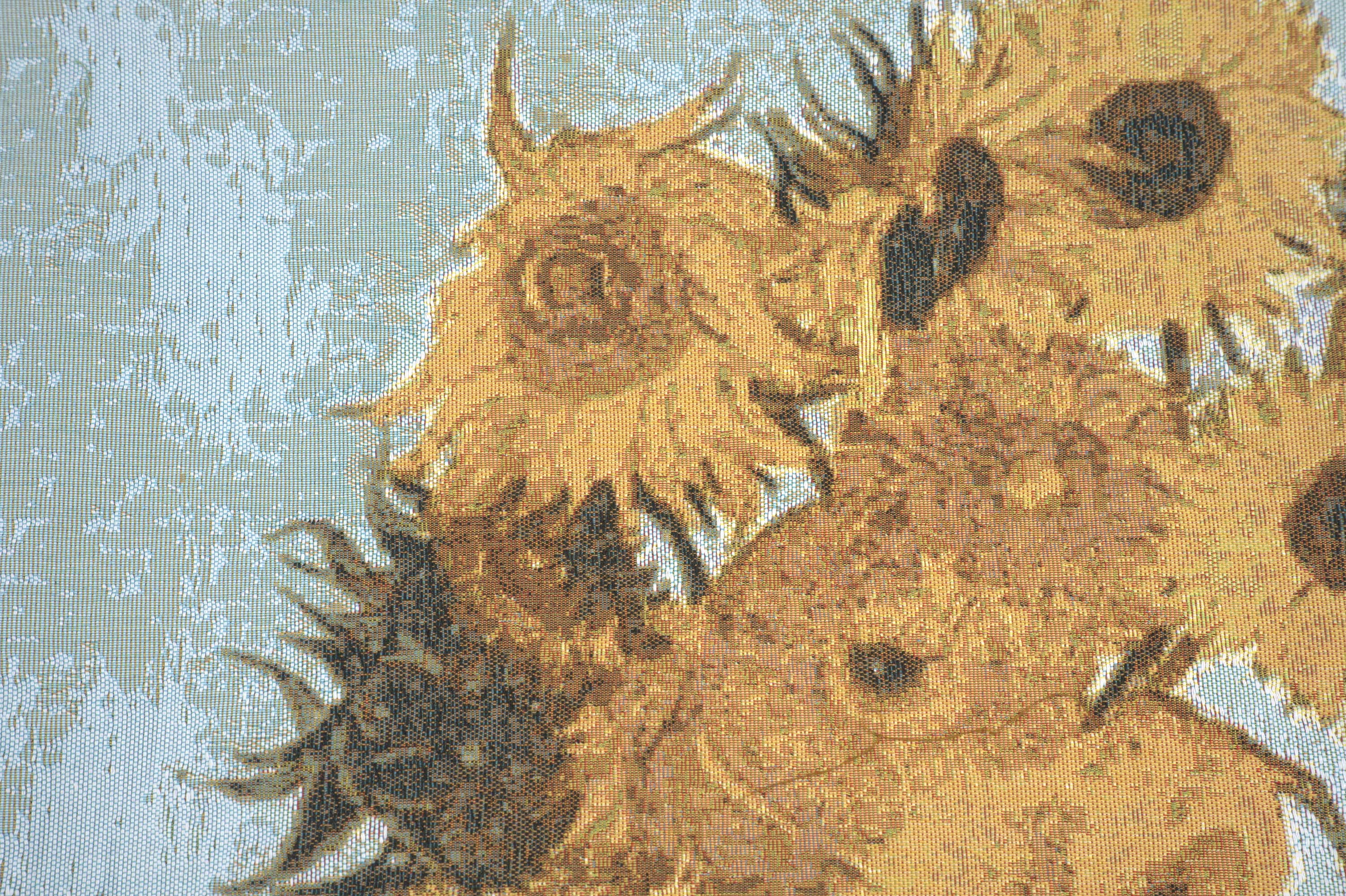 Sunflowers by Van Gogh French Tapestry Cushion by Vincent Van Gogh