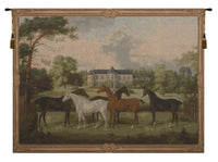 Five English Horses French Tapestry