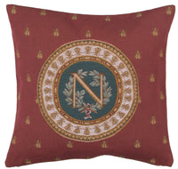 Red Napoleon French Tapestry Cushion