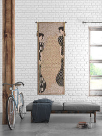 Klimt Silhouettes French Tapestry by Gustav Klimt