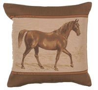 Horse Belt French Tapestry Cushion