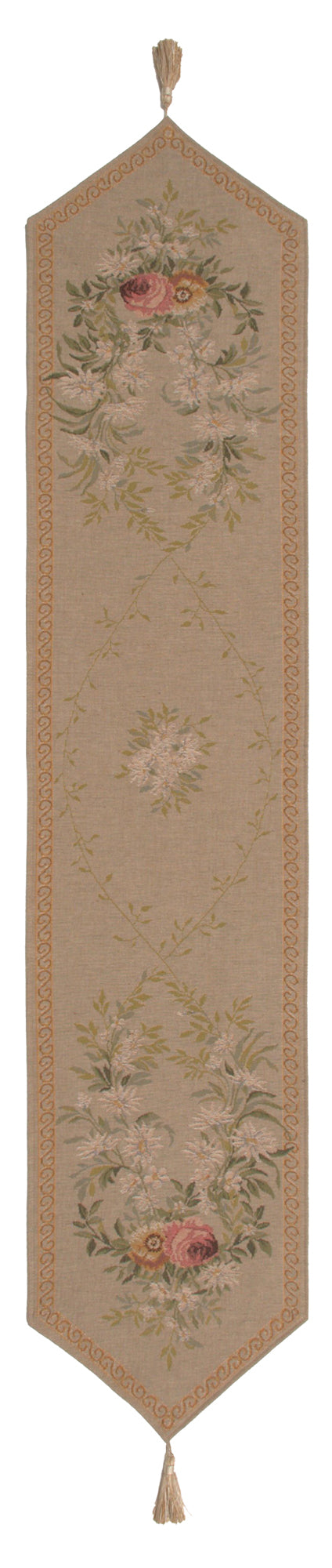 Aubusson Light I Large French Tapestry Table Runner