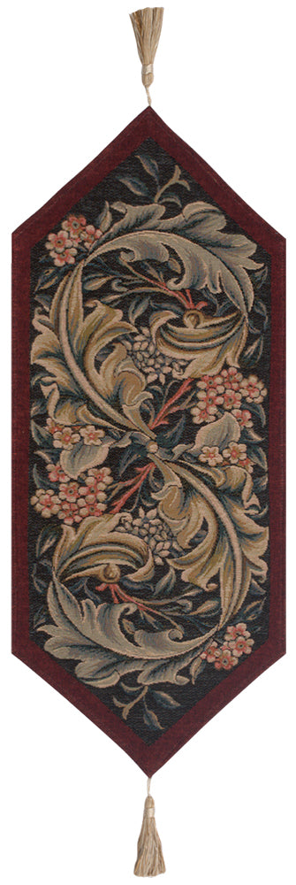 William Morris Red Large French Tapestry Table Runner