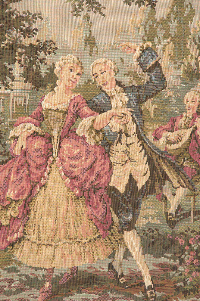 Society in the Park European Tapestry by Francois Boucher